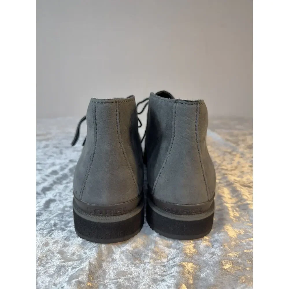 Sorel‎ Waterproof Nubuck Chukka Boots Men’s 11 Gray Lug Sole Casual